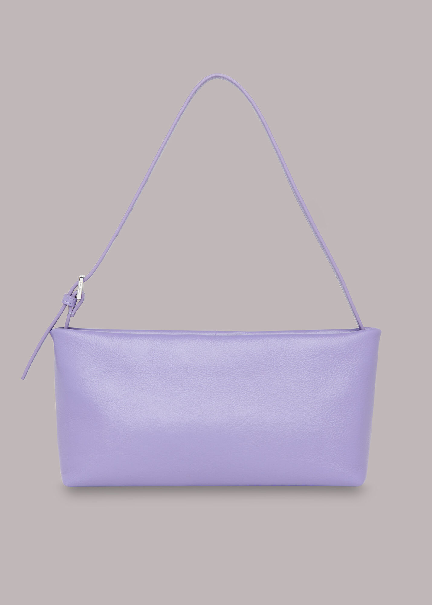 Purple Sorbie Buckle Strap Clutch WHISTLES